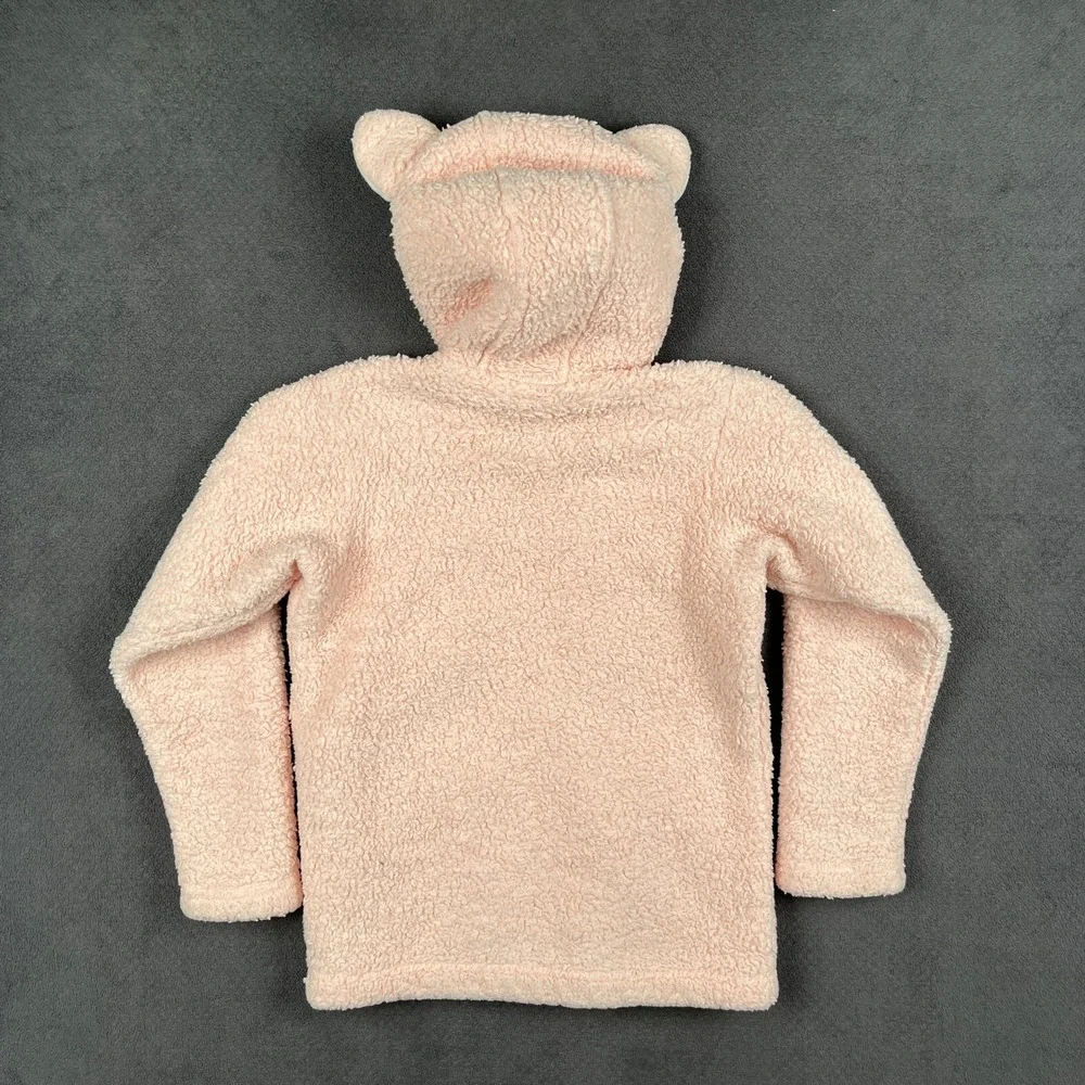 Patagonia Baby Furry Friends Hoody Toddler 5T Pink Bear Ear Full Zip 61155
